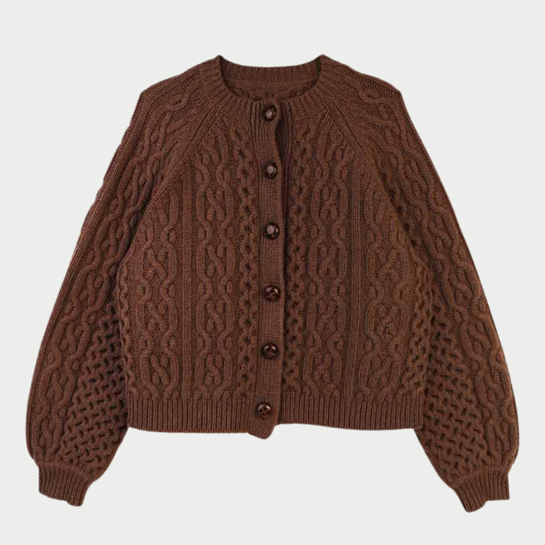 Quince Cardigan, Brown