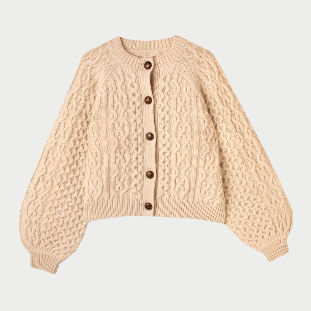 Quince Cardigan, Cream *Only 1 size 8*