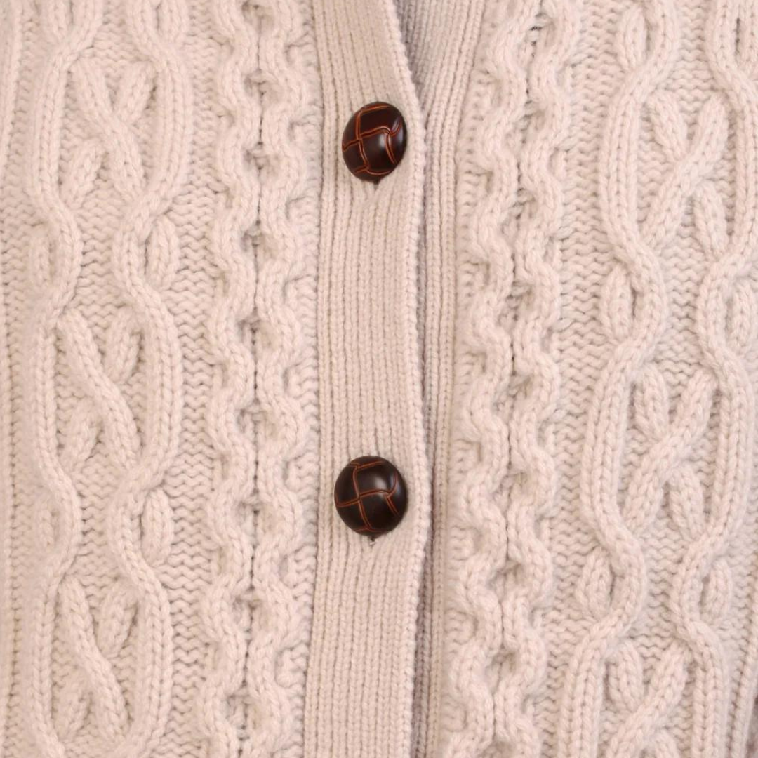 Quince Cardigan, Cream *Only 1 size 8*