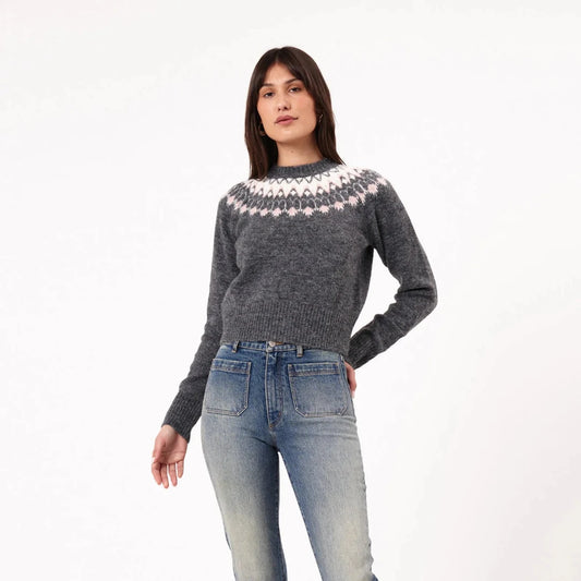 Rolla's, Fair Isle Knit, Vintage Black