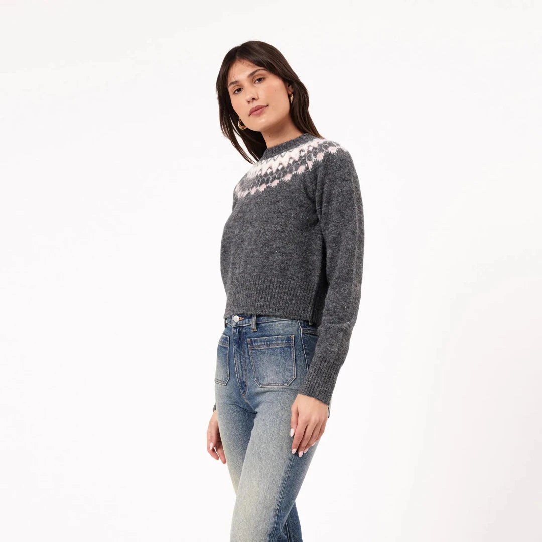 Rolla's, Fair Isle Knit, Vintage Black