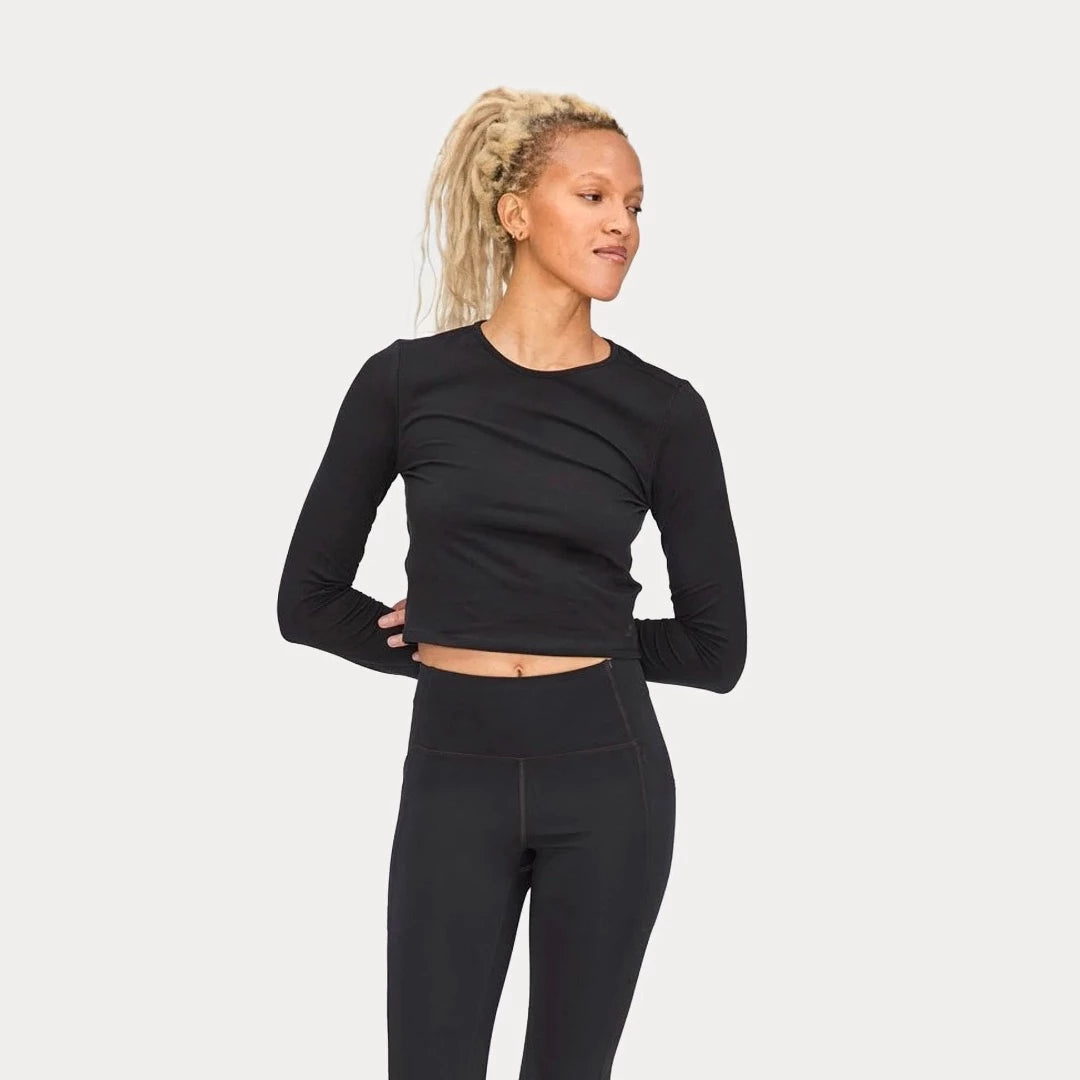 Reset Cropped Long Sleeve Top