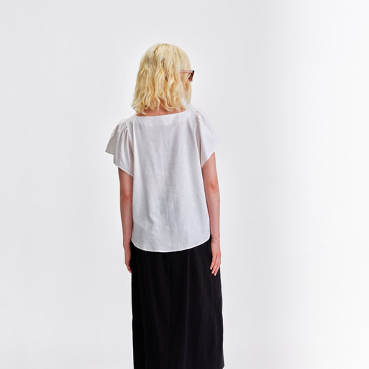 Jennifer Glasgow, Saffron Blouse, Ivory