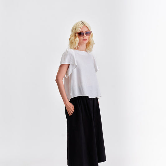 Jennifer Glasgow, Saffron Blouse, Ivory