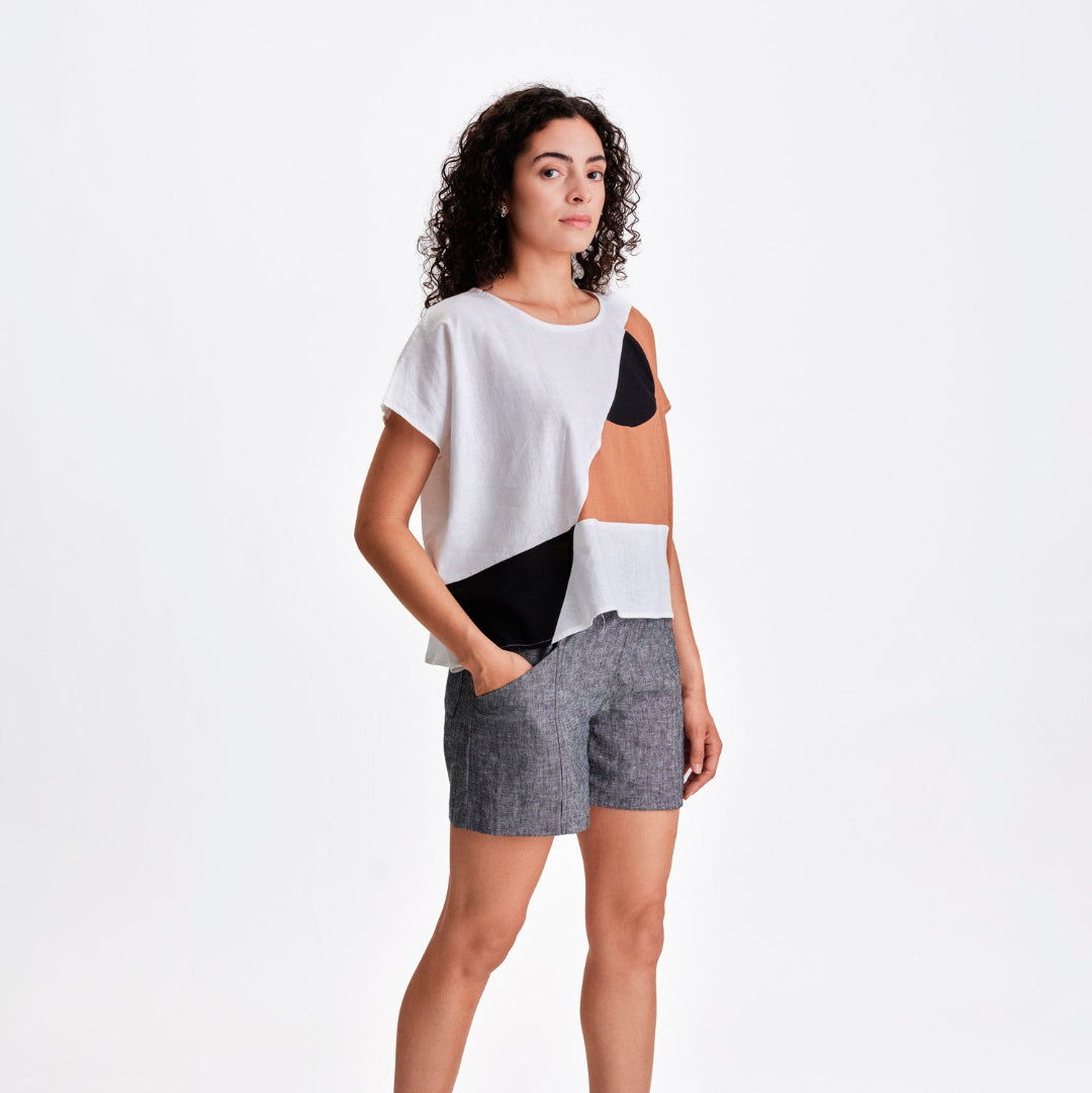 Jennifer Glasgow, Kamira Oversized Top, White