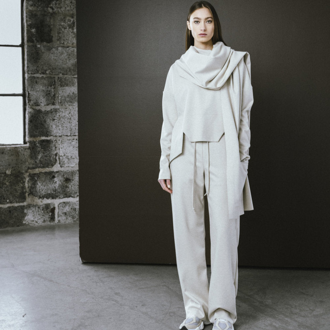 Bodybag, Skye Pocketed Scarf, Sand
