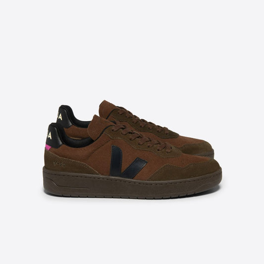 Veja, V-90 Suede Walnut Black