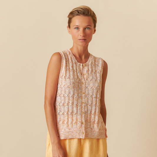 Indi & Cold, Pointelle Knit Vest