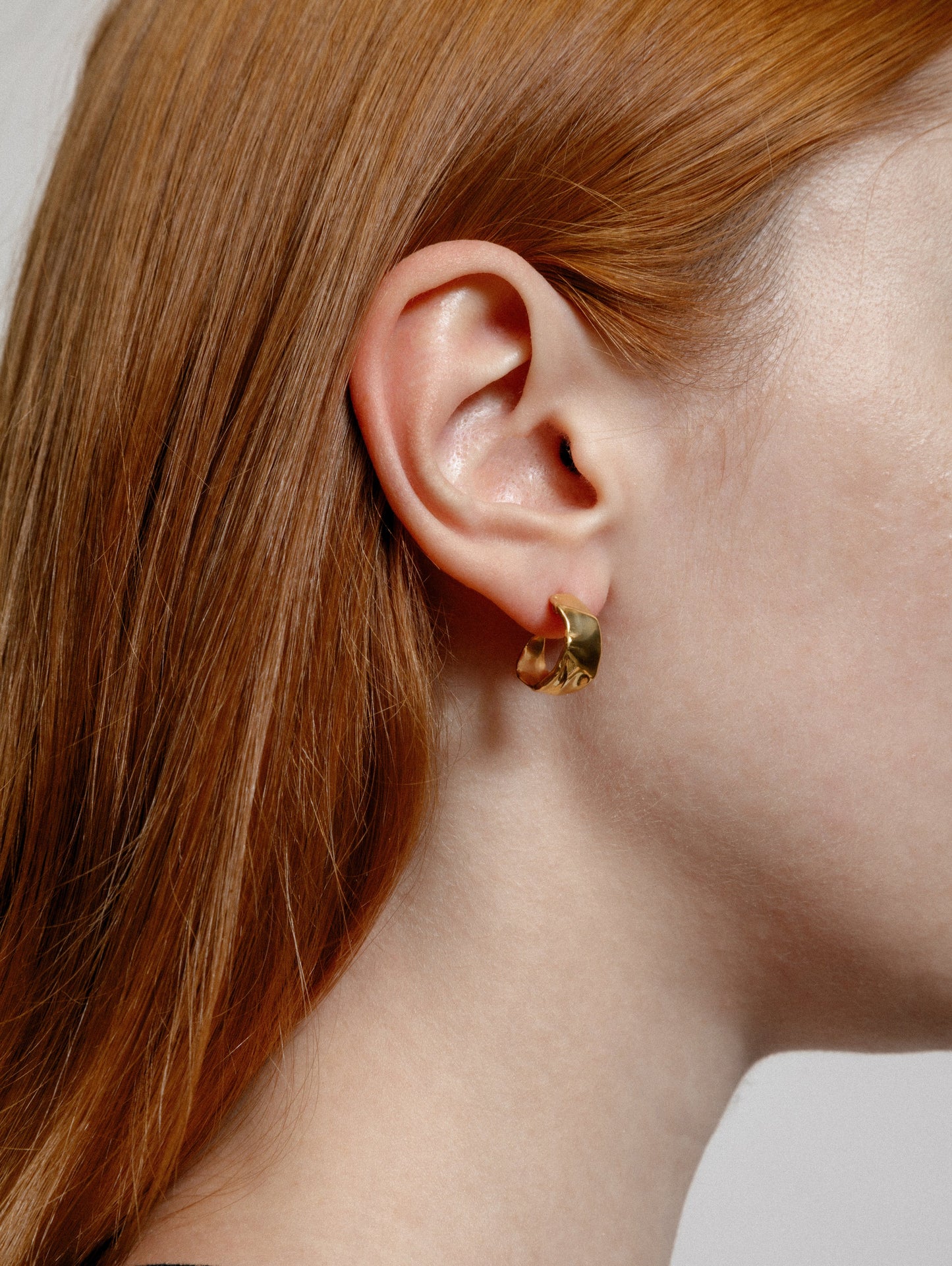 Small Ciara Hoops in Gold