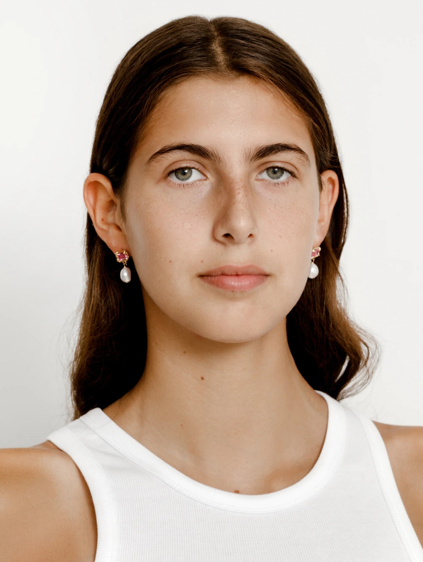 Sophie Earrings in Pink and Gold