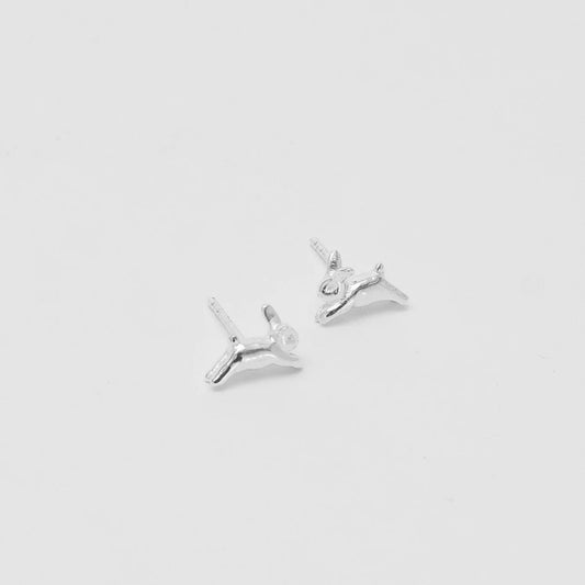 Wolf Circus, Bunny Stud Earring, Silver