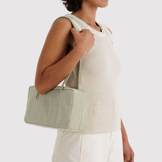 Baggu, Nylon Bowler Bag, Celadon
