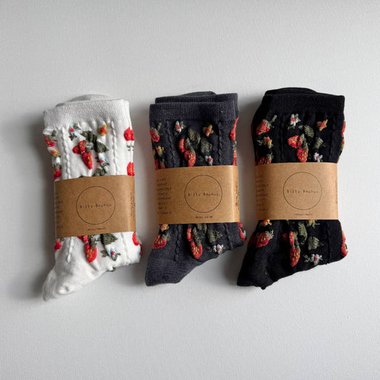 Billy Bamboo, Strawberry Socks, Various Colours
