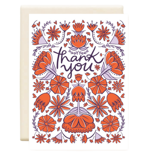 Thank You Orange, Thank You Card