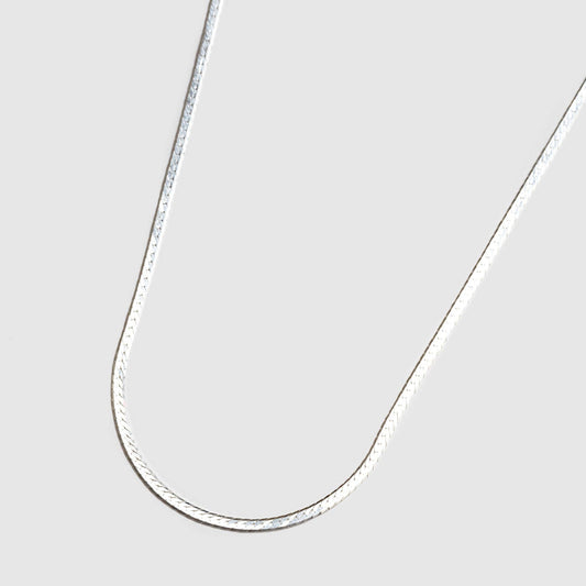 Wolf Circus Jewelry, Thin Herringbone Chain in Sterling Silver