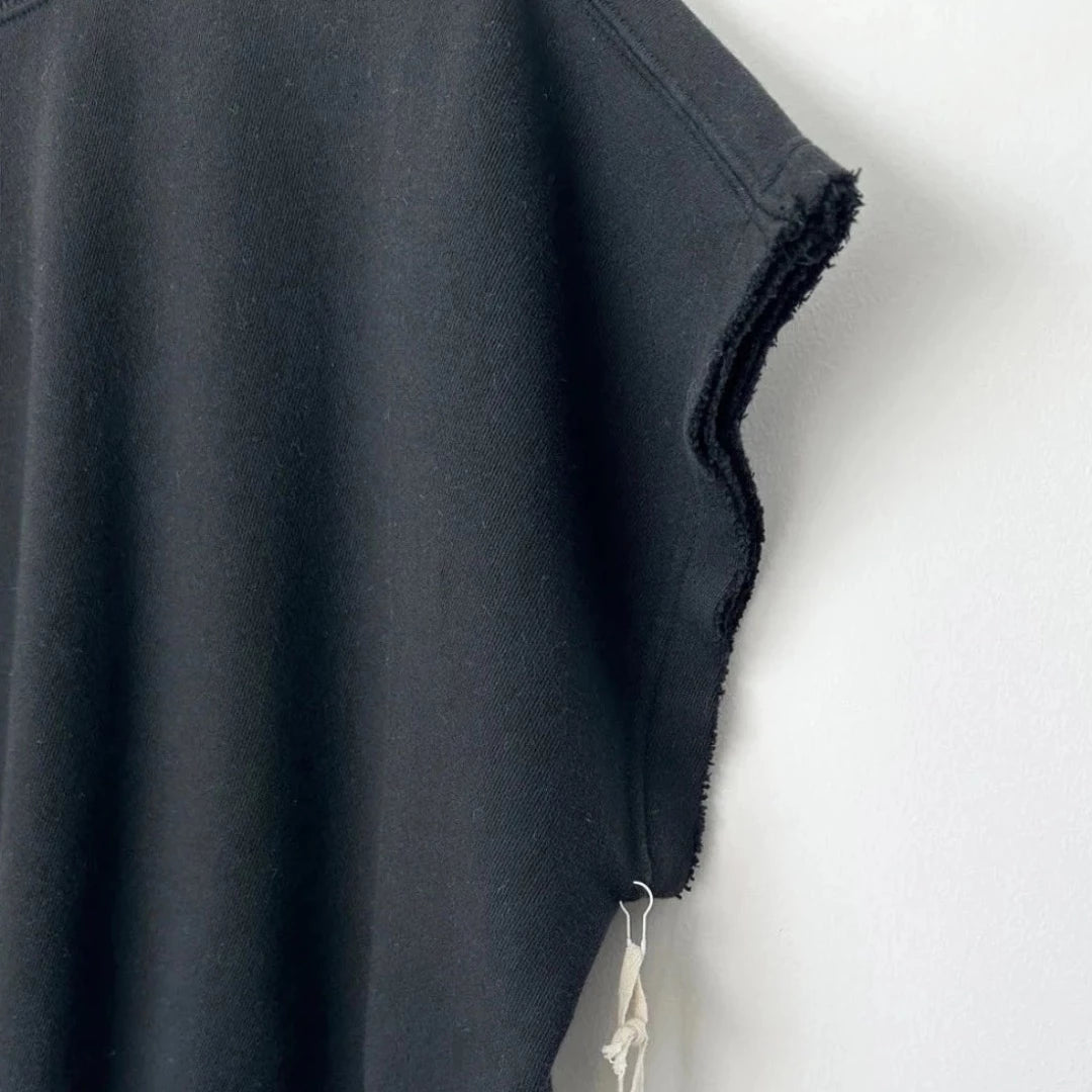 French Terry Sophie Top, Black