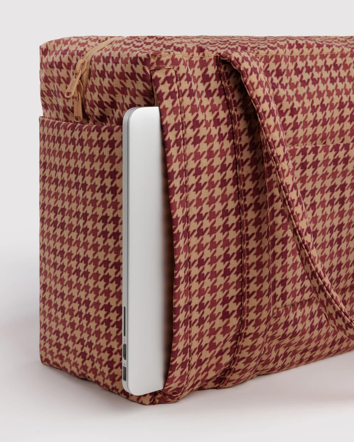 Baggu, Small Cloud Carry-On, Tan Houndstooth