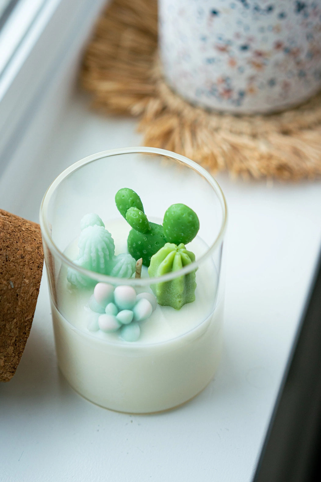 Bunny Ear Cactus Candle, Soy Blend Candle