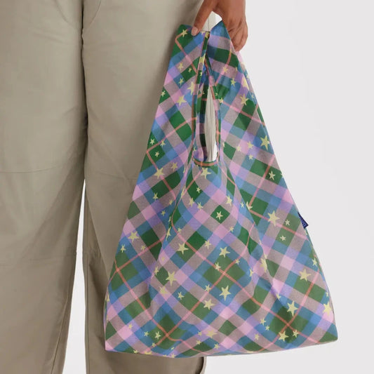 Baggu, Standard Baggu, Green Star Plaid