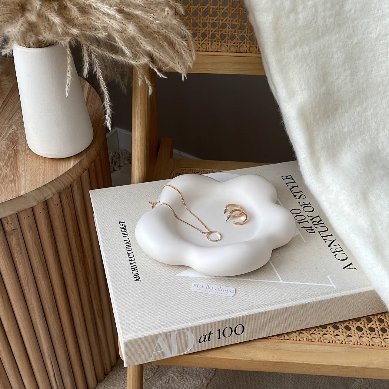 Asymmetrical Flower Trinket Tray