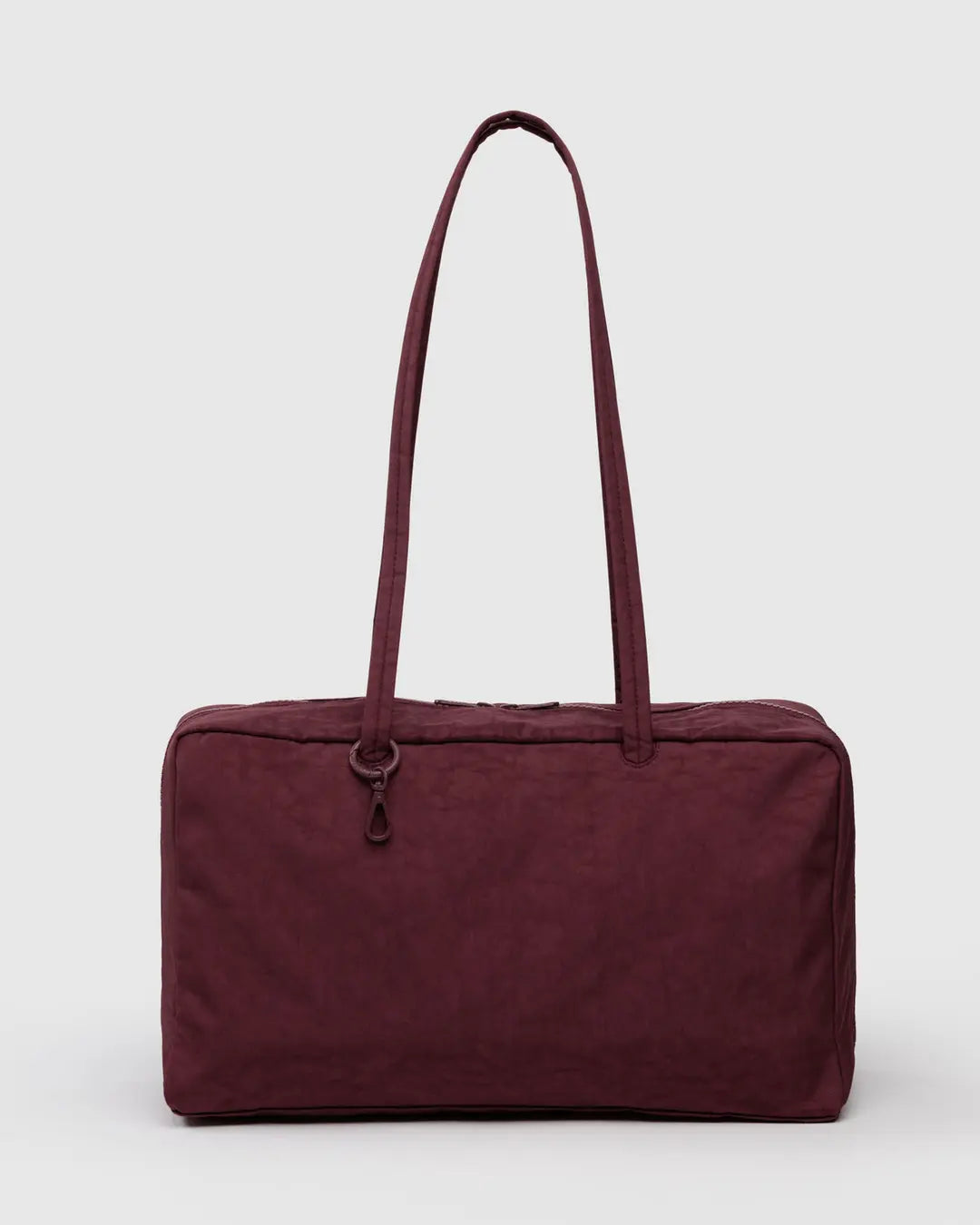 Baggu, Medium Nylon Bowler Bag, Mahogany