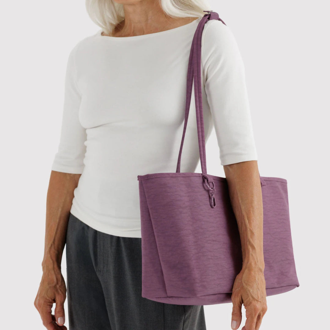 Baggu, Medium Nylon Reversible Tote, Wild Plum Mix