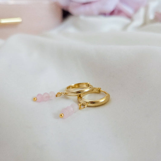 Rock Paper Pretty Jewelry, Rosé all day Earrings