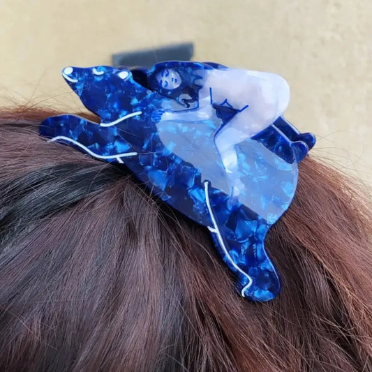 Girl and Bear Hair Claw