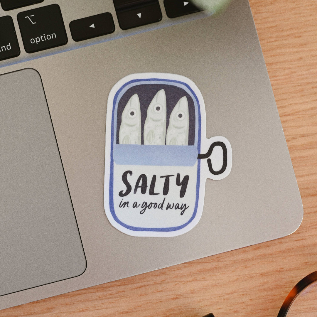 Salty Sardine, Sassy Fish Vinyl Sticker