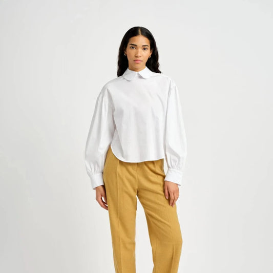 Eliza Faulkner, Leni Shirt, White Cotton