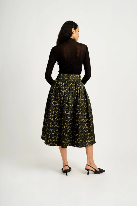 Eliza Faulkner, Lucille Skirt, Chartreuse Jacquard