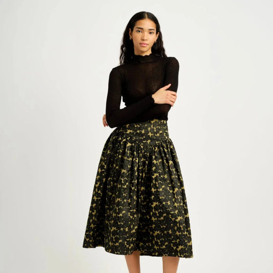 Eliza Faulkner, Lucille Skirt, Chartreuse Jacquard