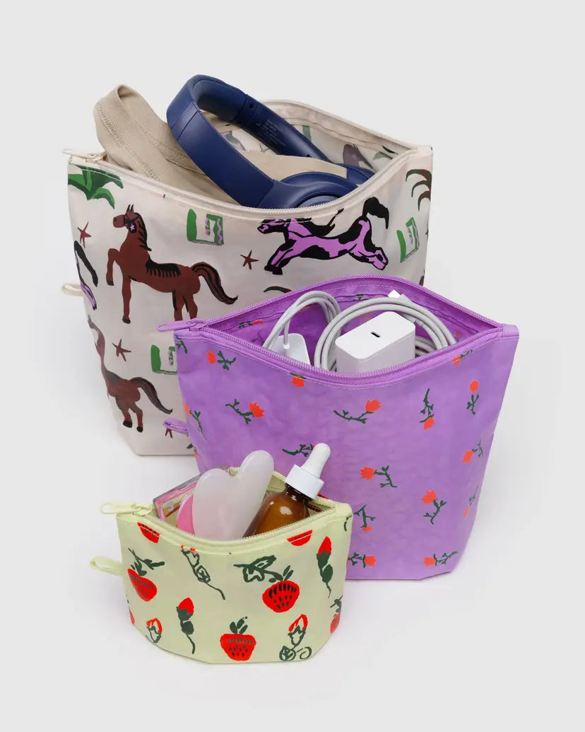 Baggu, Go Pouch Set, Painted Prairie