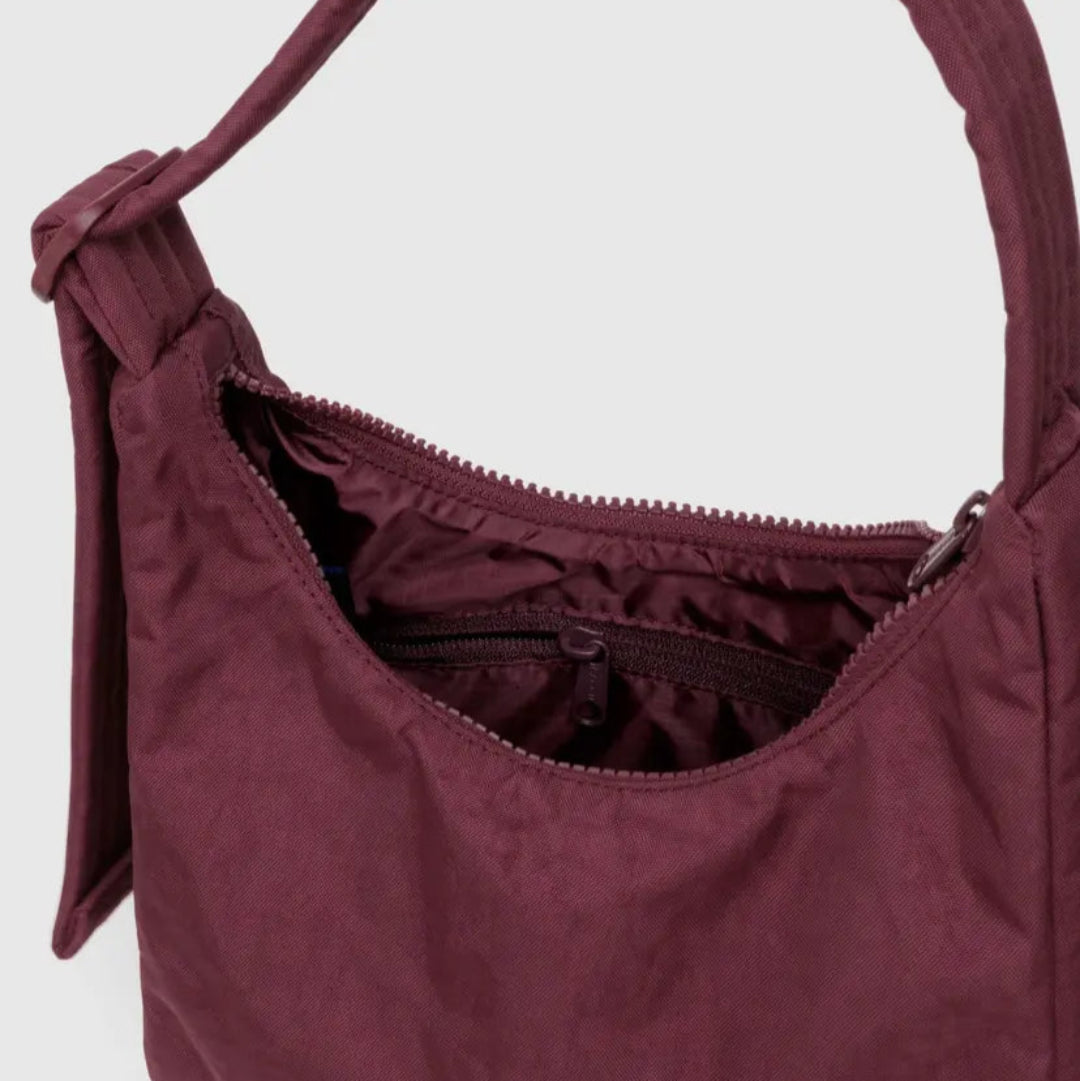 Baggu, Mini Nylon Shoulder Bag, Mahogany