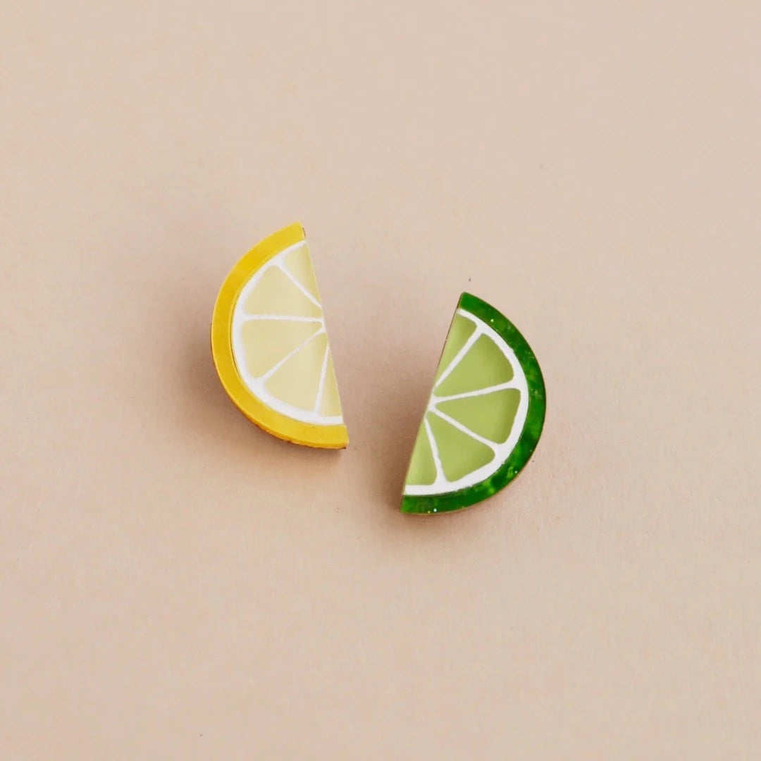 Wolf & Moon, Lemon and Lime Studs