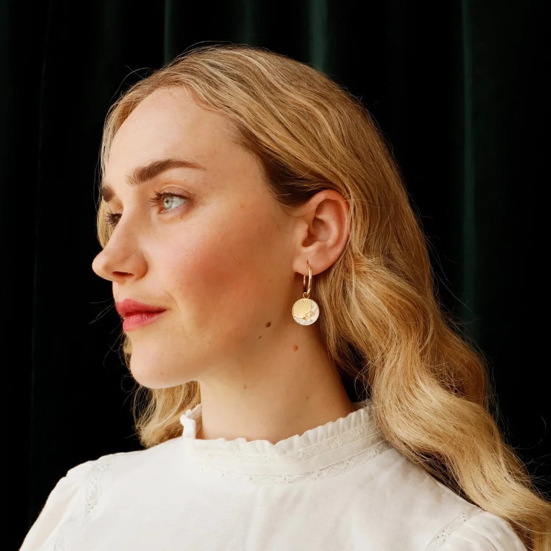 Moon II Hoops, Gold