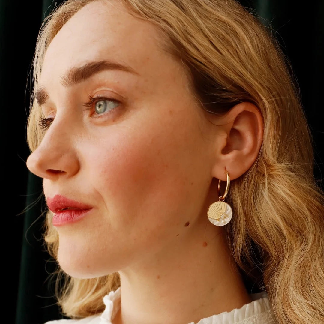 Moon II Hoops, Gold