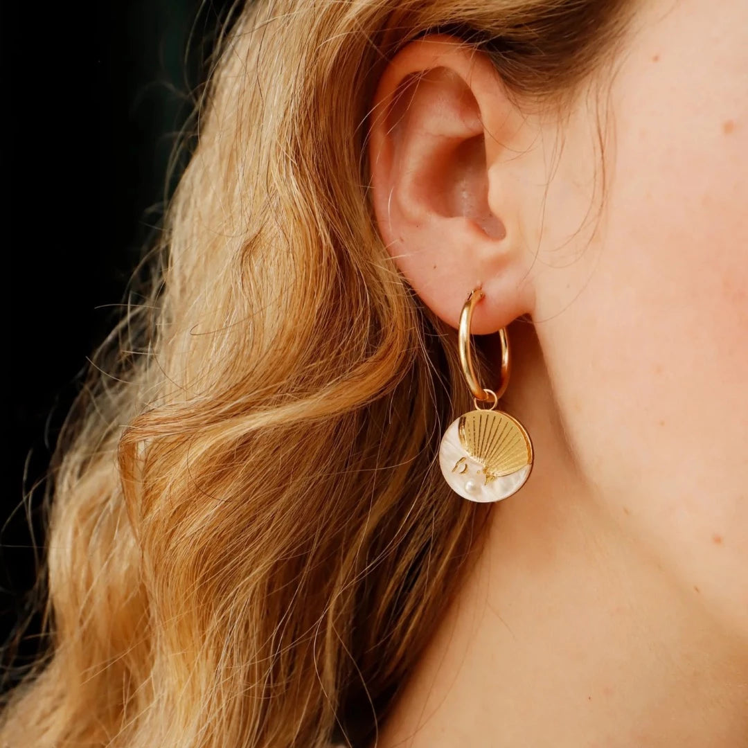 Moon II Hoops, Gold
