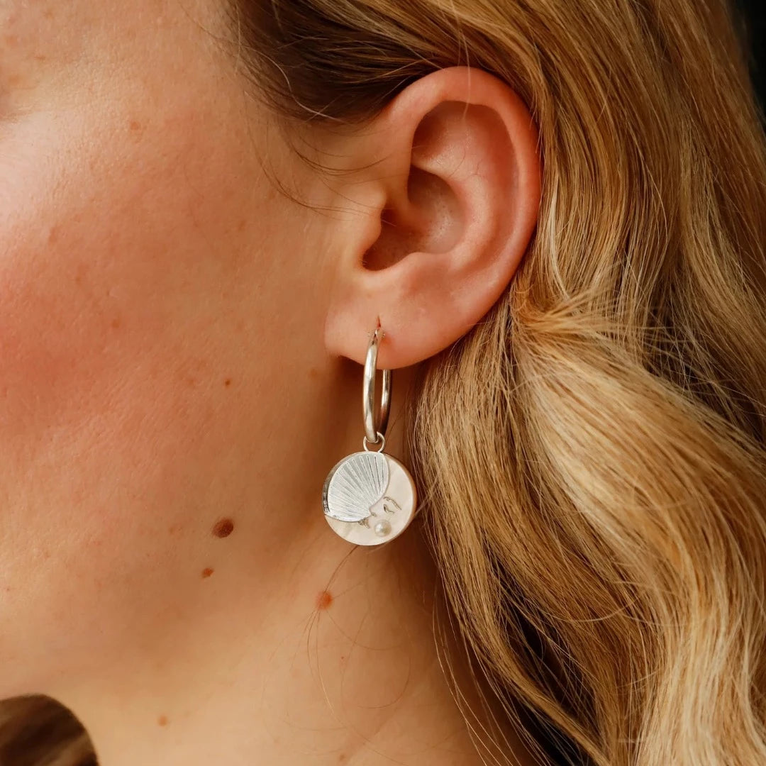 Moon II Hoops, Silver