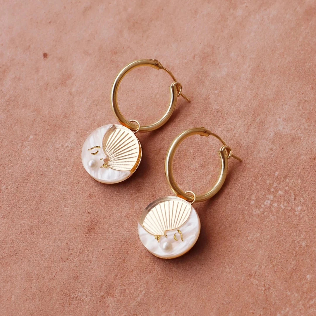 Moon II Hoops, Gold