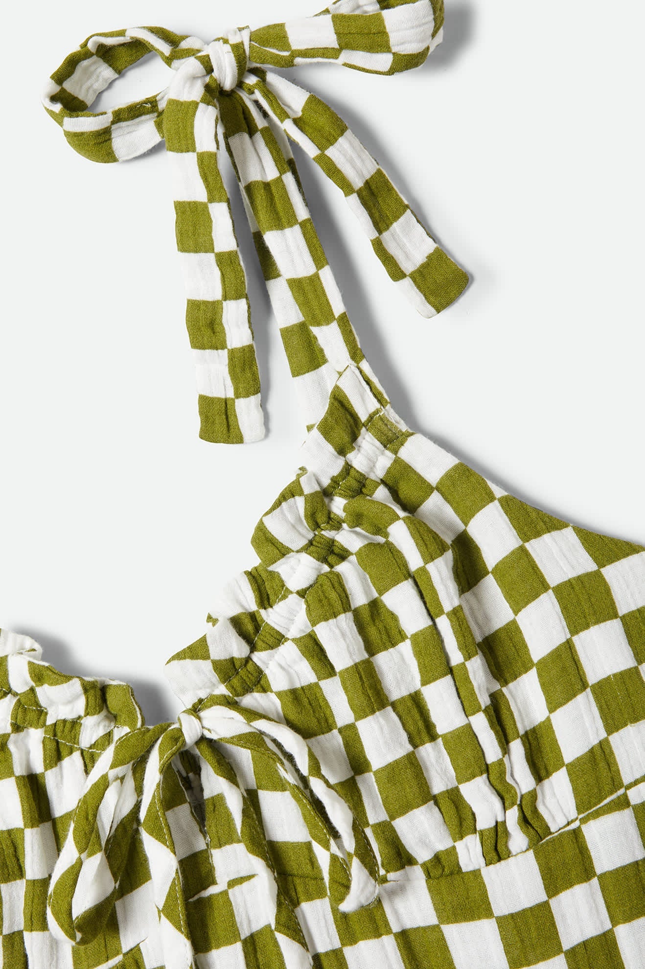 Brixton, The Tie Dress, Sublime Green Checkerboard