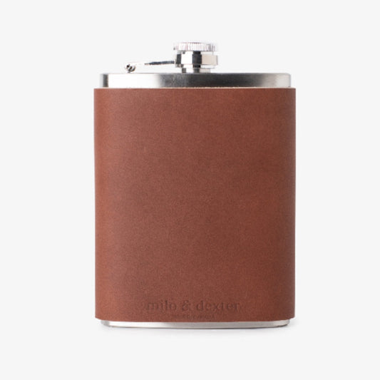 Milo & Dexter, Leather Flask