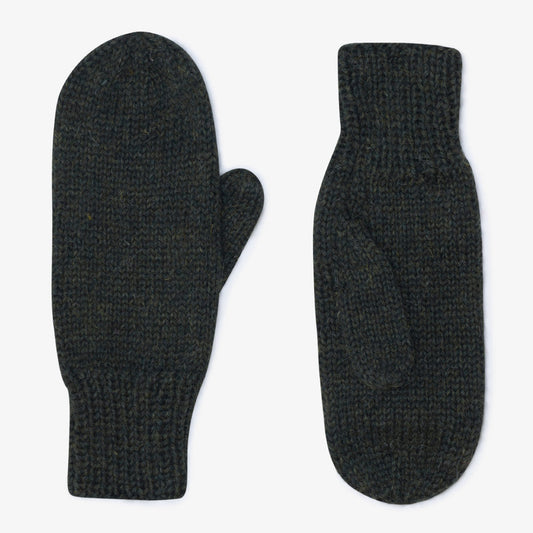 Milo & Dexter, Classic Wool Mittens, Forest Green