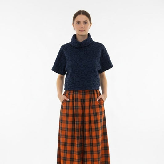 Marigold, Mercedes Top, Blue