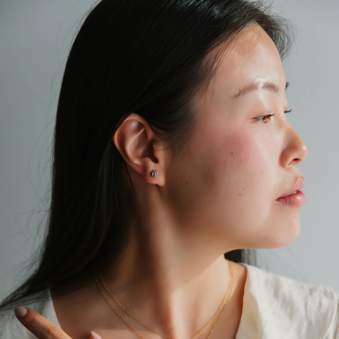 Strut Jewelry, Mini Flower Studs