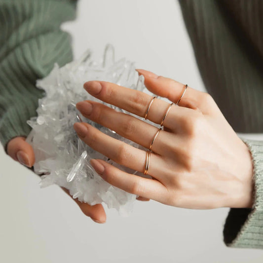 Strut Jewelry, Gold Fill Stacking Ring, Smooth