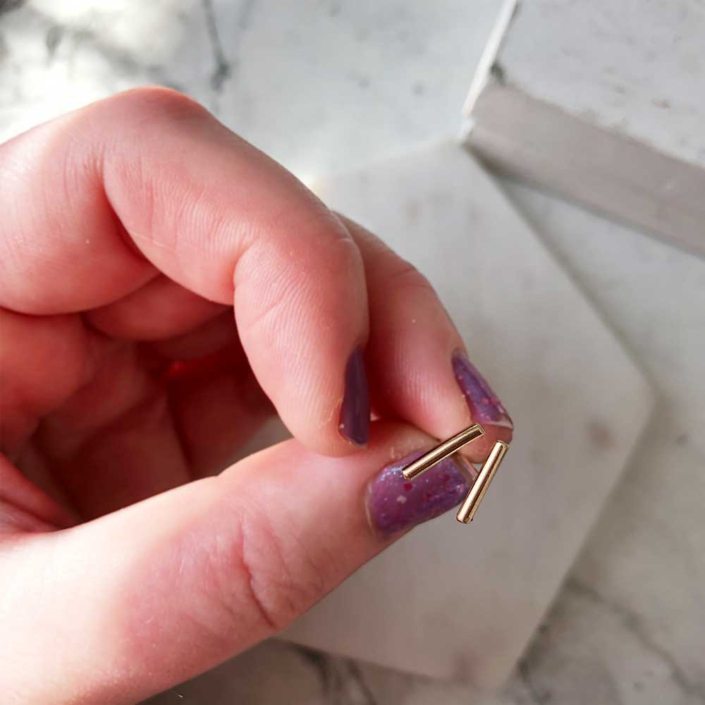 14k Gold-Fill Stick Studs