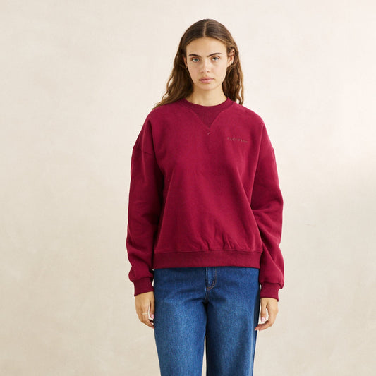 Rhythm, Everyday Crewneck Fleece, Plum