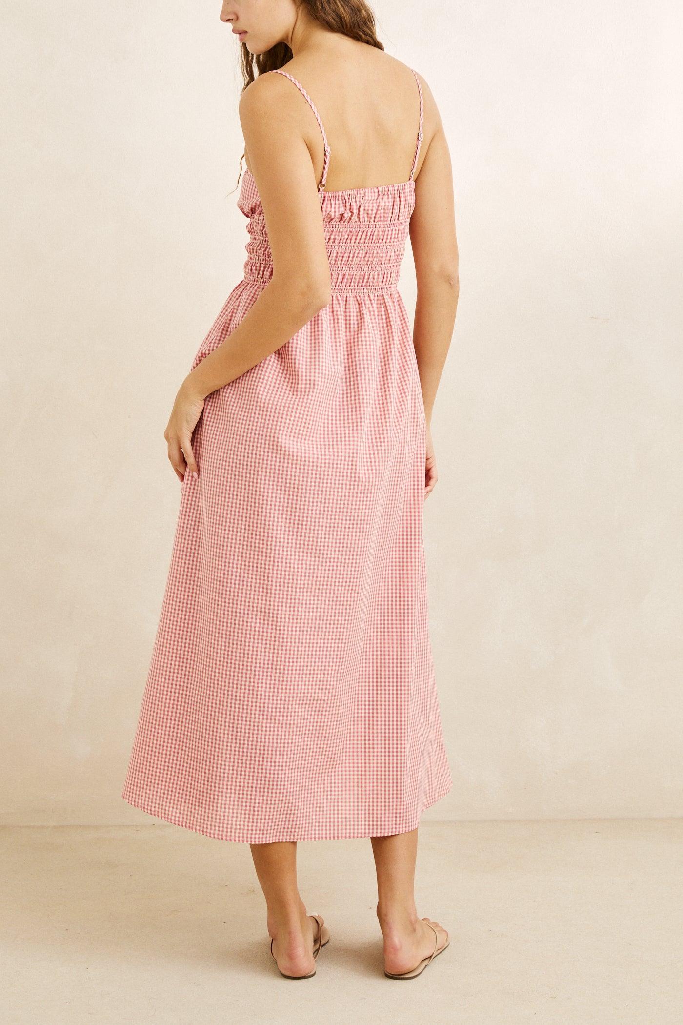 Rhythm, Lola Check Midi Dress