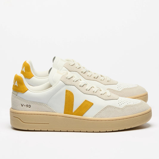 Veja, V-90 Leather White Toscane Natural